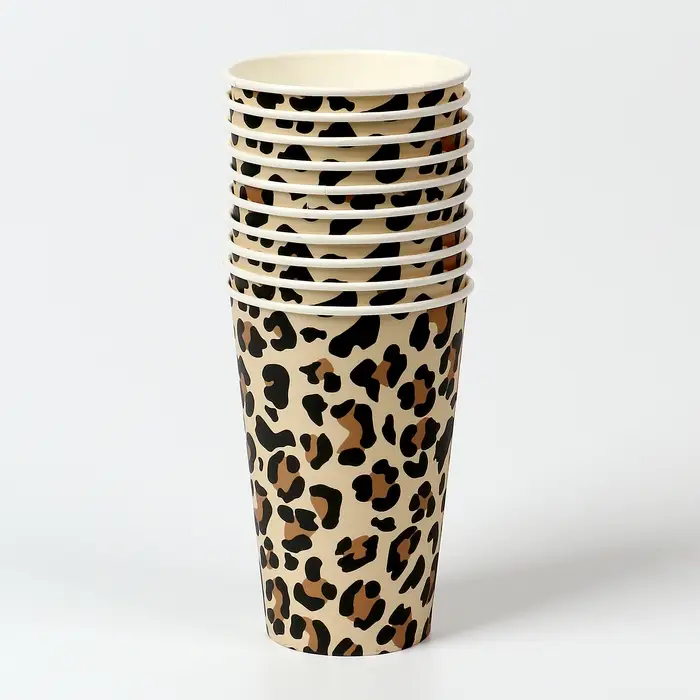 Стакан одноразовый бумажный для кофе &laquo;Животный принт&raquo;, 400 мл