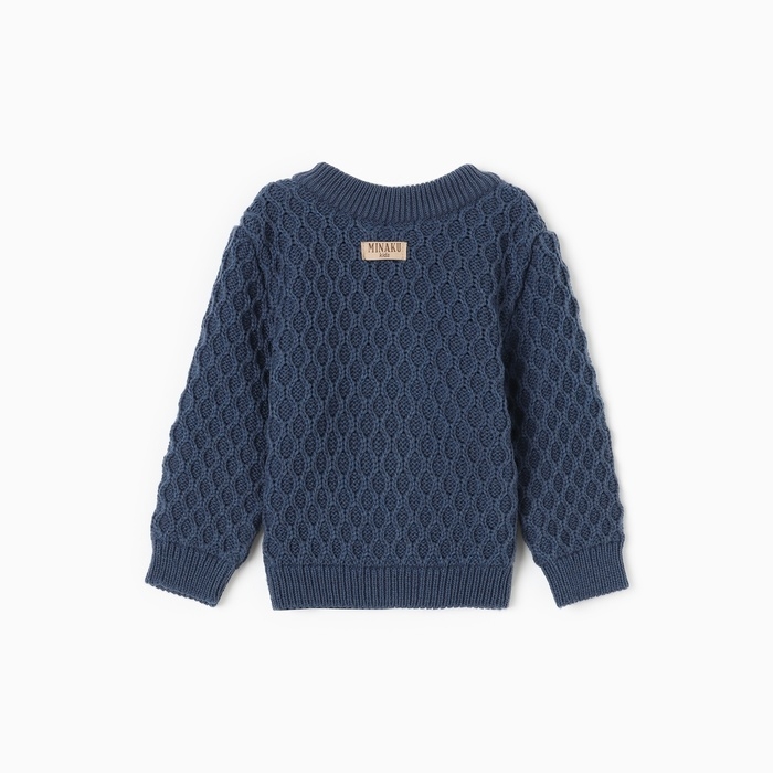 Джемпер детский вязаный MINAKU, цвет синий, рост 68-74 см