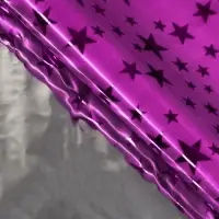 Пленка голография &laquo;Звёзды&raquo;, фиолетовый, 70&times;100 см