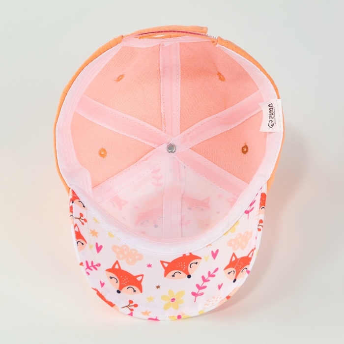 Кепка детская для девочки «Лисички», р-р. 48-50 Кепка детская для девочки «Лисички», р-р. 48-50