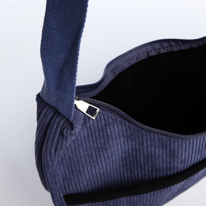 Сумка молодёжная на молнии, цвет тёмно-синий Сумка молодёжная на молнии, цвет тёмно-синий