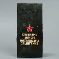 Коробка кондитерская складная, упаковка &laquo;23 февраля&raquo;, 9 х 19 х 6 см