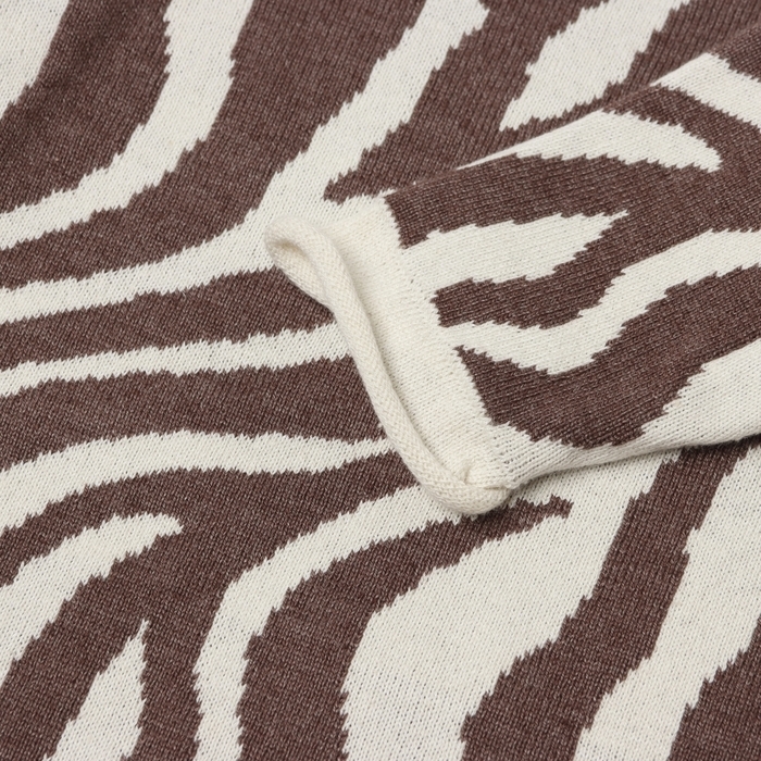 Джемпер вязаный Крошка Я Zebra рост 68-74 см, молочный