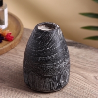 Подсвечник "Чимахи" дерево Джати, d 4 см 10х10х15 см, цв. темно-коричневый