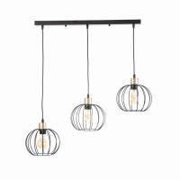 Люстра "Контур" 3х60Вт Е27 Чёрный 70х20х22(90)см Люстра "Контур" 3х60Вт Е27 Чёрный 70х20х22(90)см