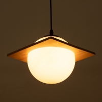 Светильник BayerLux ЭКО "Лакки" 1х40Вт Е27 черный/коричневый 23х23х100см