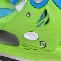 Коньки детские раздвижные BlackAqua, р. 34-37, для фитнеса, зелёные, синие