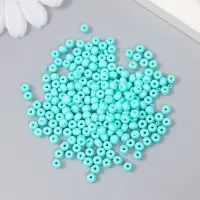 Бисер стекло 6/0 "Ярко-голубой" 15 гр