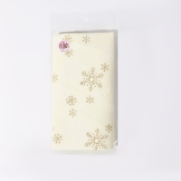 Новый год! Лоскут &laquo;Снежинки с блёстками&raquo;, 48 &times; 48 см