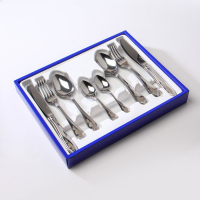 Набор столовый «Волна», 24 предмета, толщина 2 мм, ХР ПВХ, цвет серебряный Набор столовый «Волна», 24 предмета, толщина 2 мм, ХР ПВХ, цвет серебряный