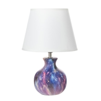 Настольная лампа "Корин" Е27 40Вт фиолетовый 22,5х22,5х32,5 см RISALUX