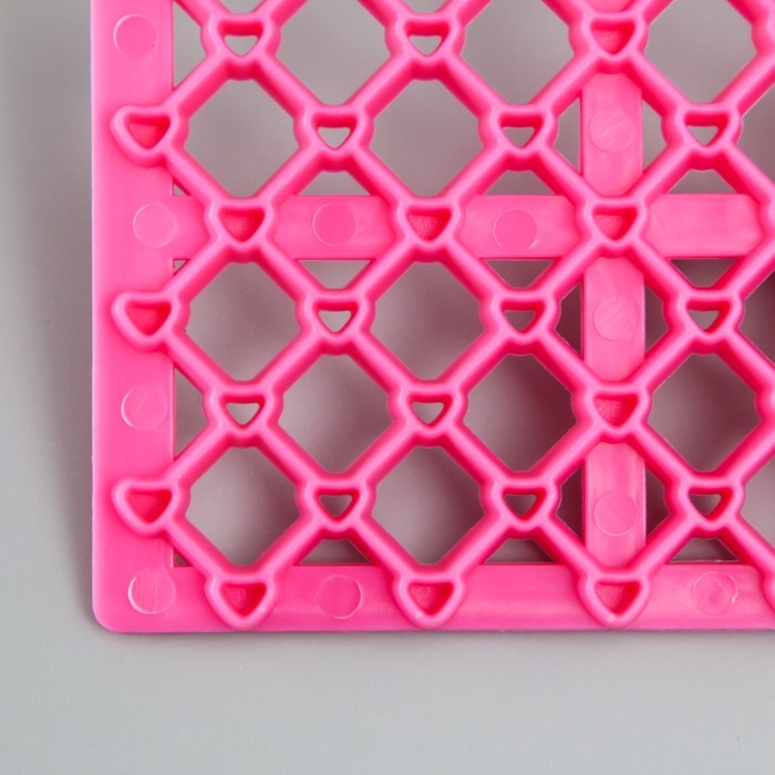 Штамп пластик "Ромб с сердечком" 12,8х7.5 см