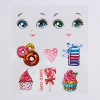 Термопереводки для кукол «Сладкое настроение», 14.5 × 23.5 см Термопереводки для кукол «Сладкое настроение», 14.5 × 23.5 см