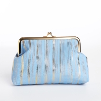 Косметичка на фермуаре, цвет голубой Косметичка на фермуаре, цвет голубой