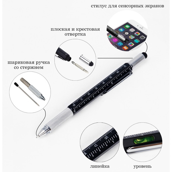 Набор 2 в 1 Набор 2 в 1 "Мастер К.": налобный фонарь и ручка-мультитул