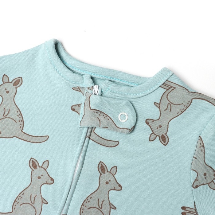 Комбинезон детский (3 шт.), цвет бежевый/зелёный/белый, рост 86 см