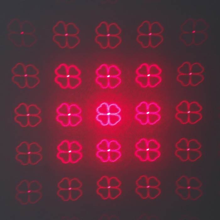 Указка лазерная 12 + 1 насадки от USB 10х14,5 см