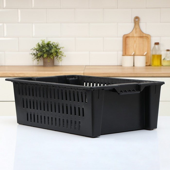 Ящик овощной, 60&times;40&times;20 см, цвет МИКС