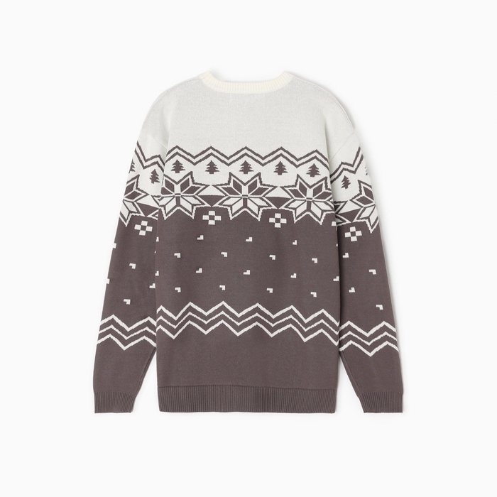 Новый год. Джемпер вязаный KAFTAN Scandinavia размер 56, серый Новый год. Джемпер вязаный KAFTAN Scandinavia размер 56, серый