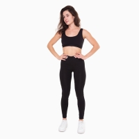 Леггинсы женские, цвет чёрный, размер 46 Леггинсы женские, цвет чёрный, размер 46