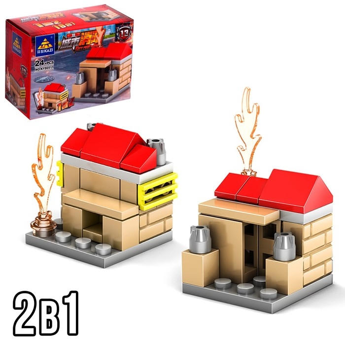 Конструктор пожарные «Техника», 16 видов, МИКС Конструктор пожарные «Техника», 16 видов, МИКС