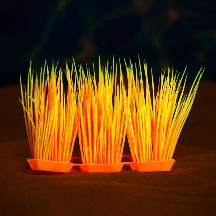 Растение искусственное аквариумное, светящееся, 9 см, красное Растение искусственное аквариумное, светящееся, 9 см, красное