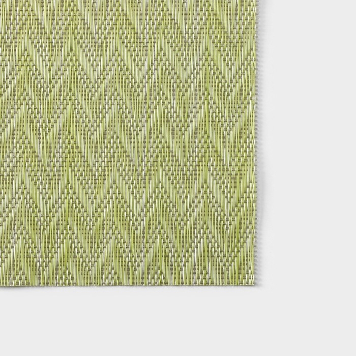 Салфетки сервировочные на стол Доляна, 4 шт, 45&times;30 см, цвет зелёный