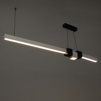 Светильник с ПДУ "Наоми" LED 20Вт 3000-6000К бело-черный 120х100 см