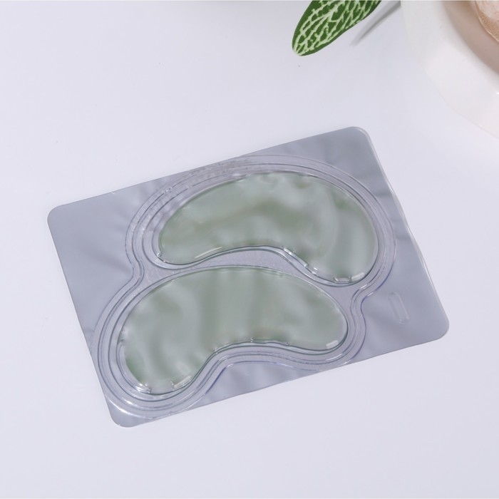 Патчи для области вокруг глаз &laquo;Мой стиль-авокадо&raquo;, 1 пара, гидрогелевые с экстрактом алое, BEAUTY FОХ