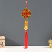 Подвеска пластик, текстиль "9 монет" 1,8х7х36 см Подвеска пластик, текстиль "9 монет" 1,8х7х36 см