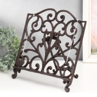 Фигура - подставка для книги, бумаг &laquo;Ажурная ковка&raquo;, 4.5&times;27&times;29.5 см