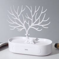 Подставка для украшений «Олень», овальная подставка, 26×25 см, цвет белый Подставка для украшений «Олень», овальная подставка, 26×25 см, цвет белый