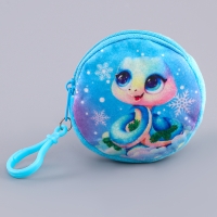 Кошелёк новогодний детский &laquo;Змейка&raquo;, плюшевый, цвет МИКС