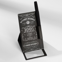 Подарочный набор &laquo;100% мужчина&raquo;: блок бумаги и ручка пластик