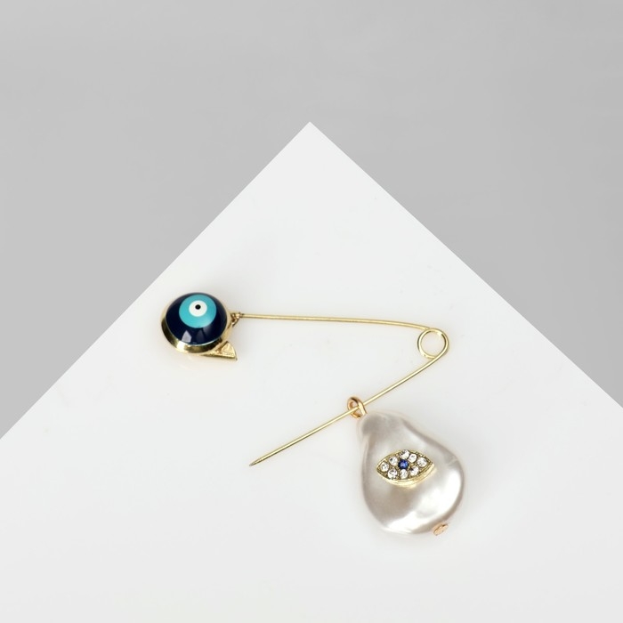 Булавка-оберег &laquo;Символ женственности и мудрости&raquo;, цветная в золоте