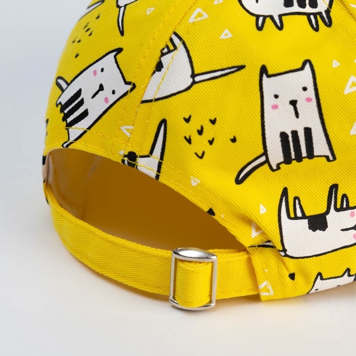 Кепка детская MINAKU Кепка детская MINAKU "Коты", цвет жёлтый, р-р 50