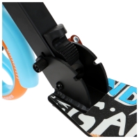 Самокат городской GRAFFITI Lux 200, колёса PU 200 мм, амортизатор передний, ABEC 11 Carbon, цвет чёрный