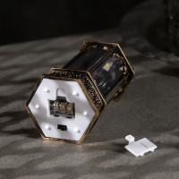 Светодиодная фигура &laquo;Снеговик в ротонде&raquo; 6.3 &times; 14 &times; 6.3 см, пластик, батарейки AG13х3 (в комплекте), свечение тёплое белое