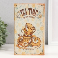 Сейф-книга дерево кожзам "Время для чая" 21х13х5 см Сейф-книга дерево кожзам "Время для чая" 21х13х5 см