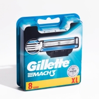 Сменные кассеты Gillette Mach3, 3 лезвия, 8 шт Сменные кассеты Gillette Mach3, 3 лезвия, 8 шт