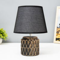 Лампа настольная 32166/1 E14 40Вт черный с золотой патиной 20х20х28 см RISALUX Лампа настольная 32166/1 E14 40Вт черный с золотой патиной 20х20х28 см RISALUX