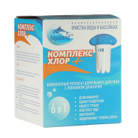 Комплексный препарат длительного действия Aqualand &laquo;Комплекс - хлор&raquo;, 6 в 1, с поплавком и дозатором, 580 г