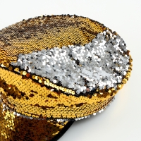 Карнавальная шляпа &laquo;Фуражка&raquo; с пайетками, р. 56&ndash;58