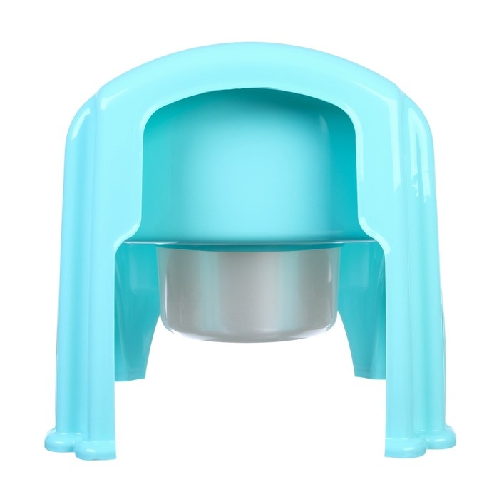 Горшок детский «Утенок» светло-бирюзовый / белый 310х295х280мм Горшок детский «Утенок» светло-бирюзовый / белый 310х295х280мм