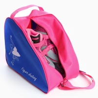 Сумка для роликовых коньков «FIGURE SKATING», 40х32х20 см, синий цвет Сумка для роликовых коньков «FIGURE SKATING», 40х32х20 см, синий цвет