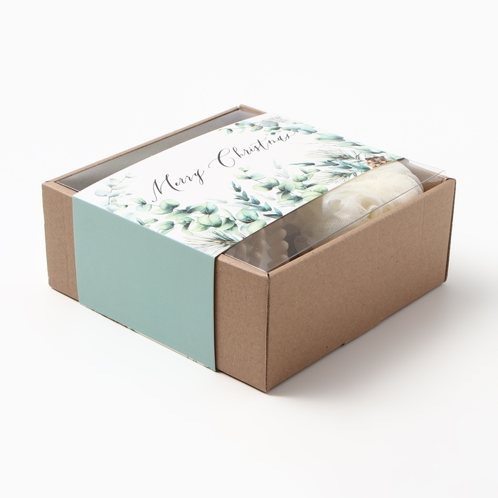 Подарочный набор Этель Christmas greens полотенце 30х60см и аксс (5 предм.)