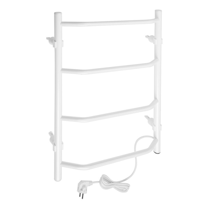 Полотенцесушитель электрический ZEIN PE-05, Полотенцесушитель электрический ZEIN PE-05, "Виктория", 400х600 мм, 4 перекладины, белый