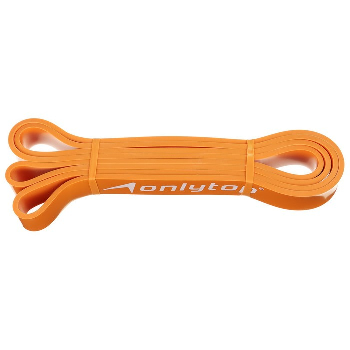 Эспандер ленточный многофункциональный ONLYTOP, 208&times;2.9&times;0.5 см, 11-36 кг, цвет оранжевый