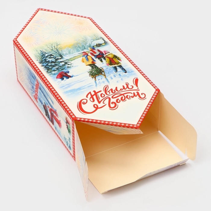 Новый год. Подарочная коробка - конфета новогодняя складная «Снеговик», 18 х 28 х 10 см. Новый год. Подарочная коробка - конфета новогодняя складная «Снеговик», 18 х 28 х 10 см.