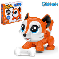 Робот &laquo;Лисёнок&raquo; Эврики, электронный конструктор, интерактивный: сенсорный, на батарейках, 20 деталей